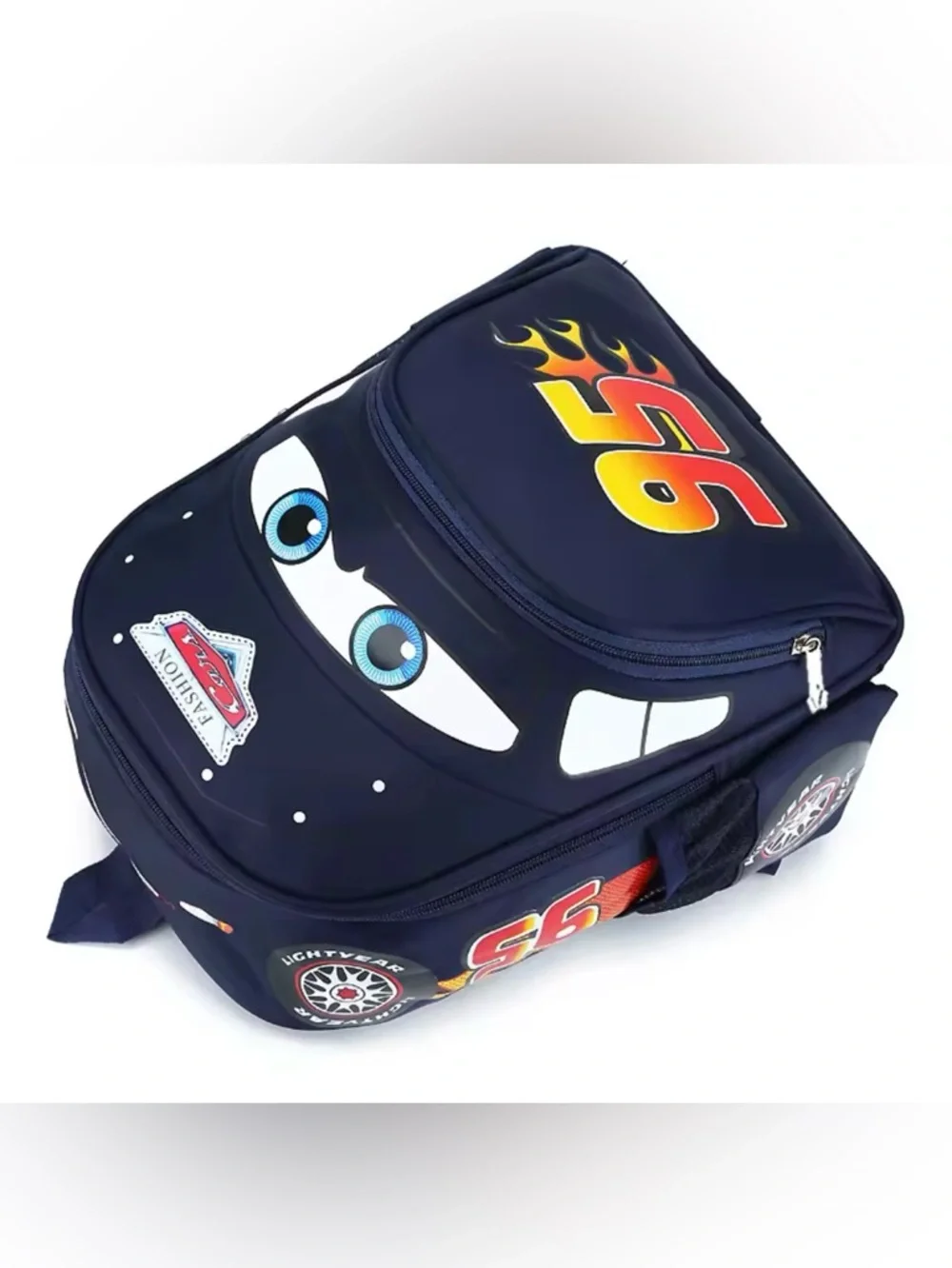 Lightning McQueen car-shaped pattern splash-proof lightweight backpack for boys